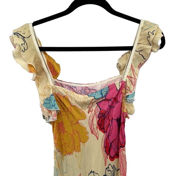 NWT CONDITIONS APPLY Stunning Ruffled Floral Maxi Dress M - Picture 11 of 14